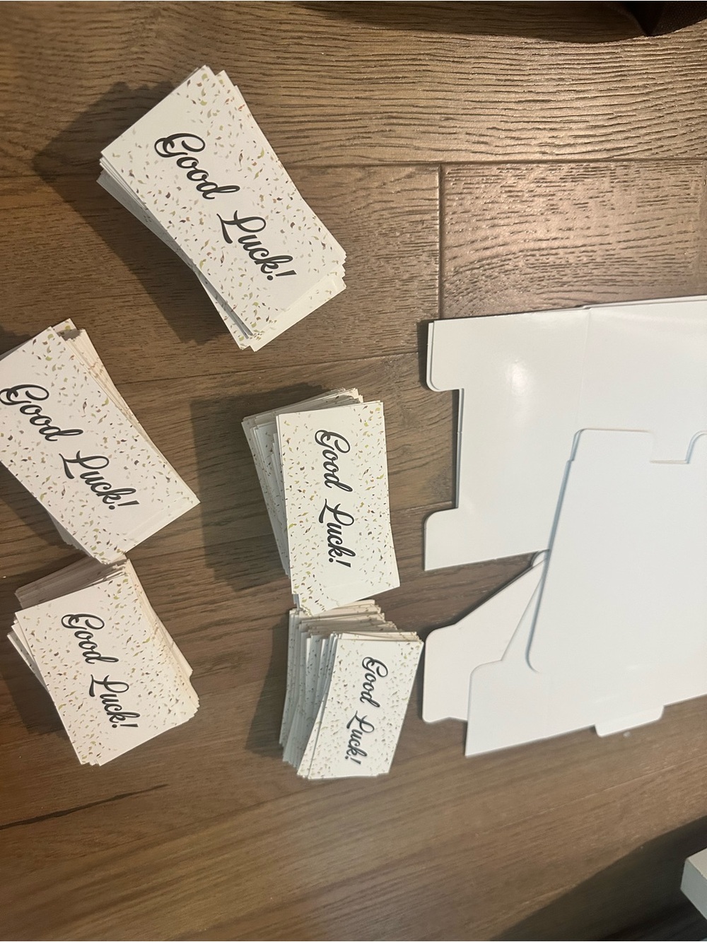 Raffle tickets w/ 3 pop up boxes